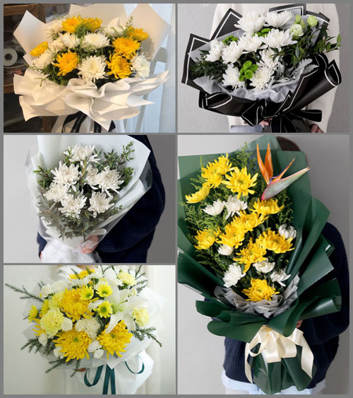 安徽六安市霍邱县白莲乡新长塘村白事花束代送